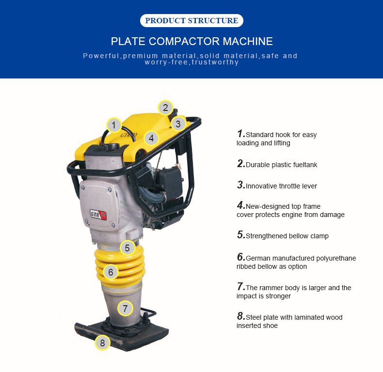 Ҷаҳиш Jack Tamper Vibratory Tamping Rammer 2