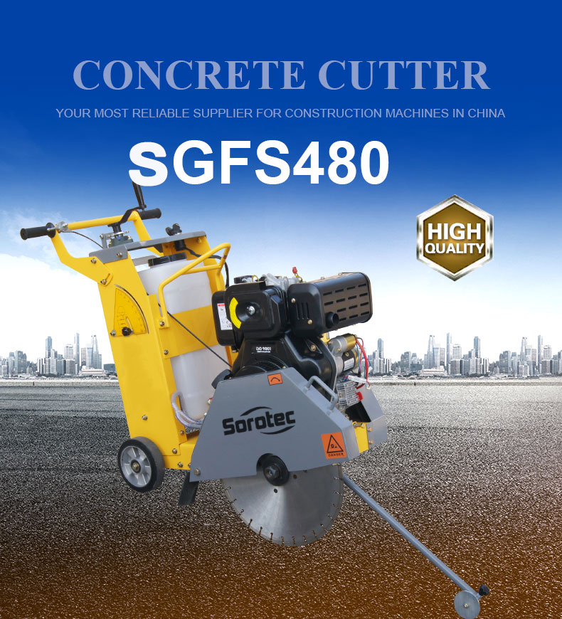 10HP 15HP gasoline or diesel engine Floor Saw Concrete Cutter (1)