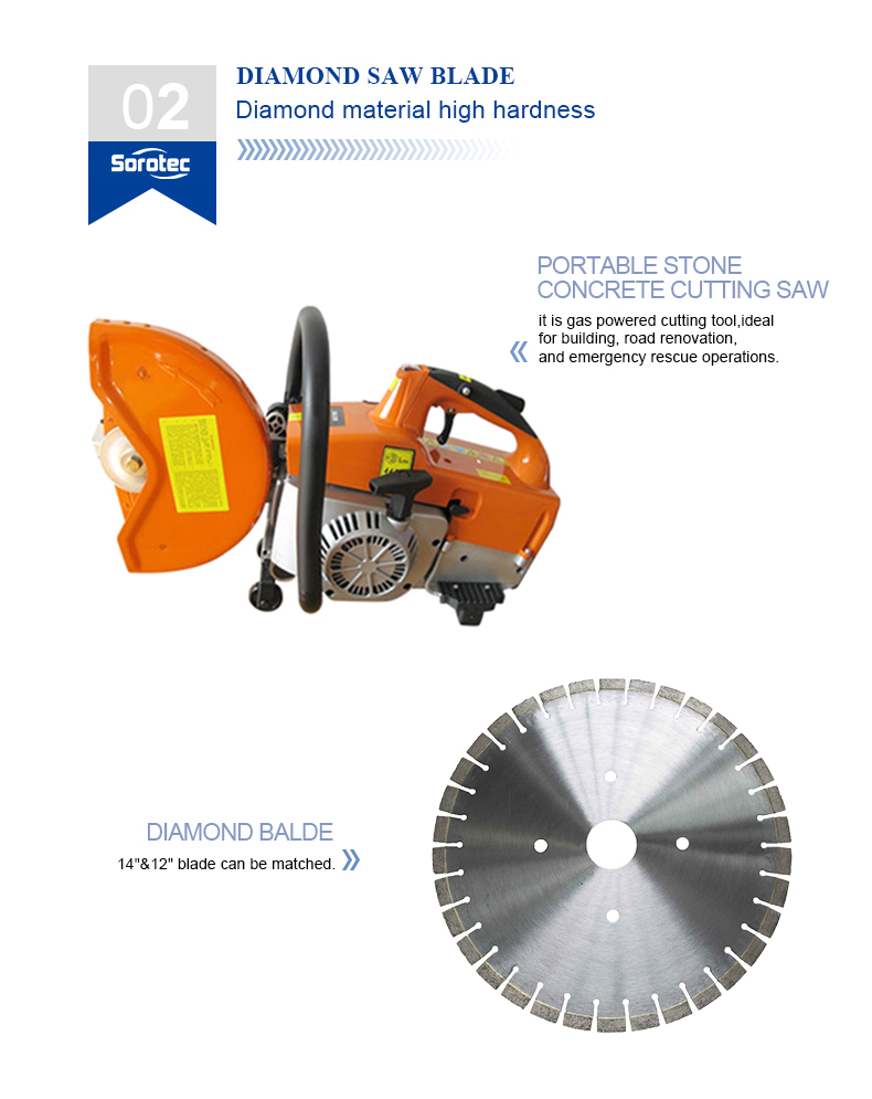 Gasoline road Concrete cutting machine (5)